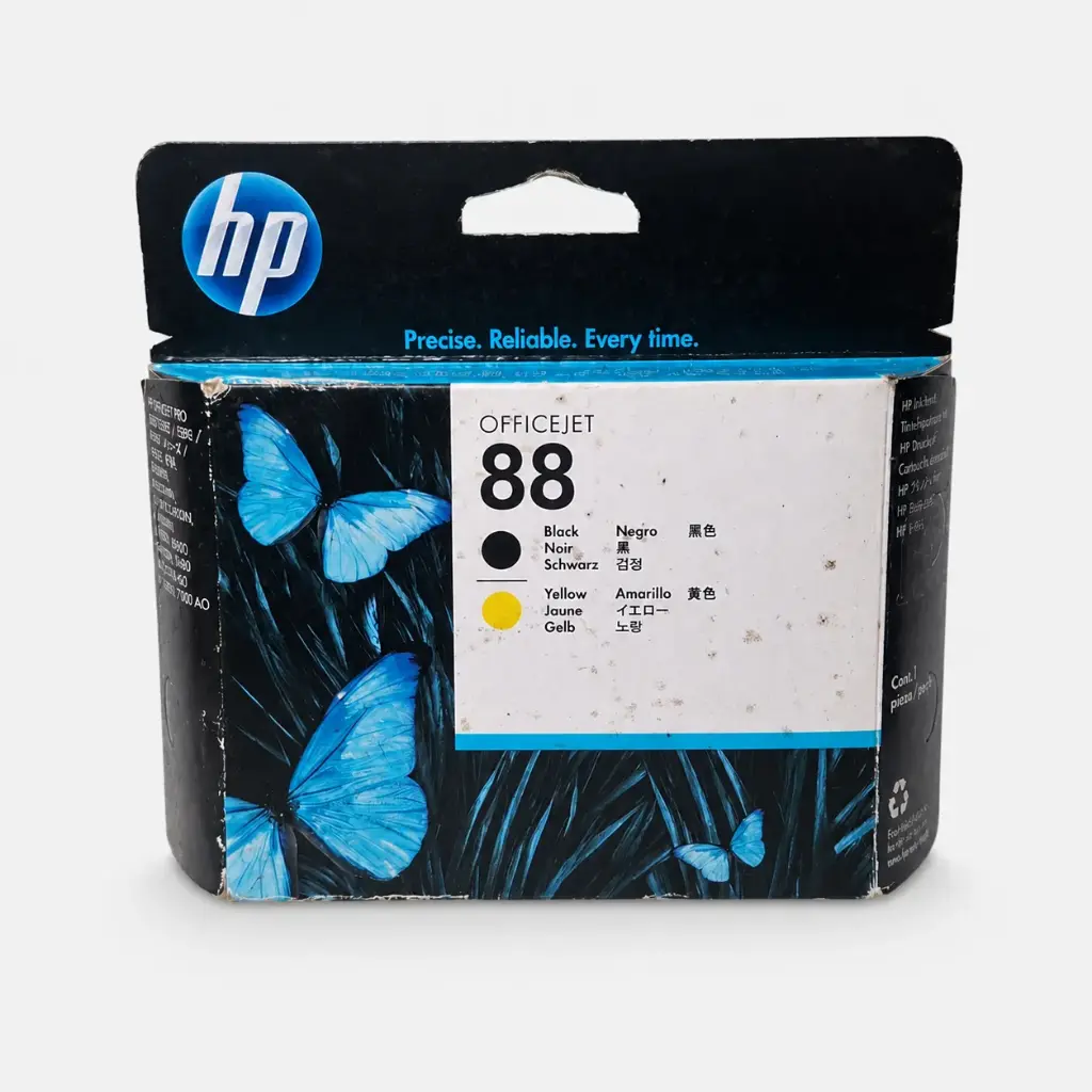 Cabezal de Impresión HP 88 Original Negro / Amarillo (C9381A) – Nuevo de Stock Antiguo